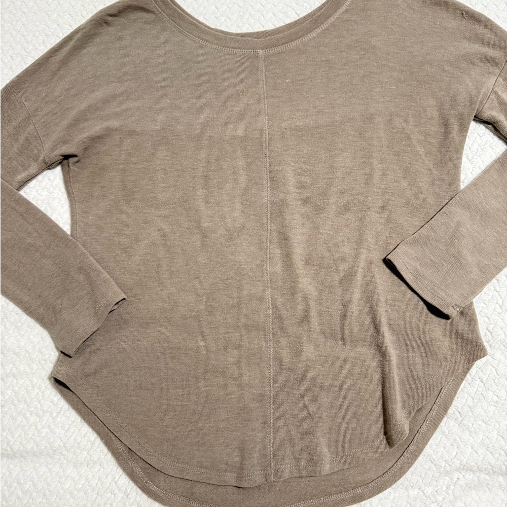 Ardene Beige Long Sleeve Women's Tee